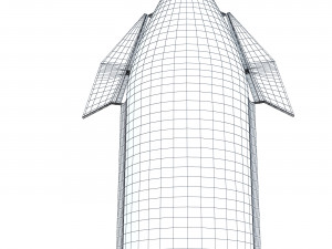 SpaceX Starship M110 Modelo 3D