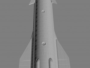 SpaceX Starship M110 Modelo 3D