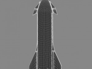 SpaceX Starship M110 Modelo 3D