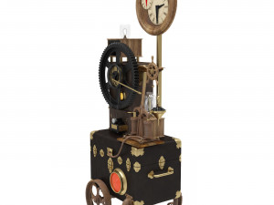 Steampunk Clock 3D Модель