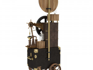 Steampunk Clock 3D Модель