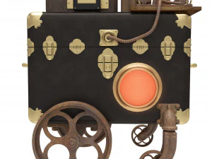 Steampunk Clock 3D Model