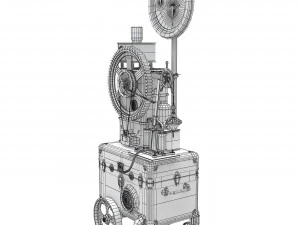 Steampunk Clock 3D Model