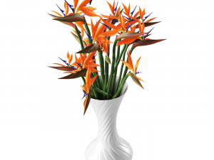 Strelitzia 3D मॉडल