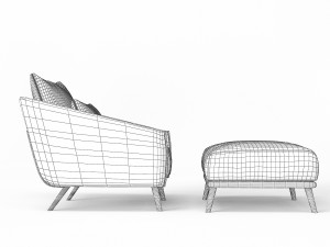 STUA COSTURA chair Modelo 3D