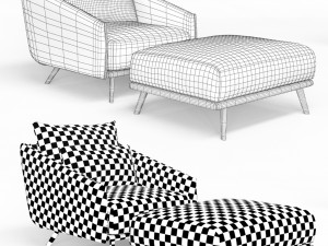 STUA COSTURA chair Modelo 3D