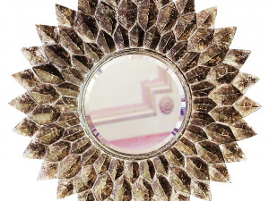 Specchio Specchio in legno Sunburst Modello 3D