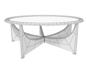 Table Baker Dana small Modelo 3D