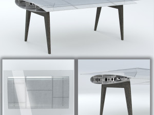 Table Airplane Wing 3D 모델