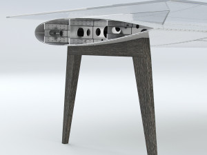 Table Airplane Wing 3D Модель