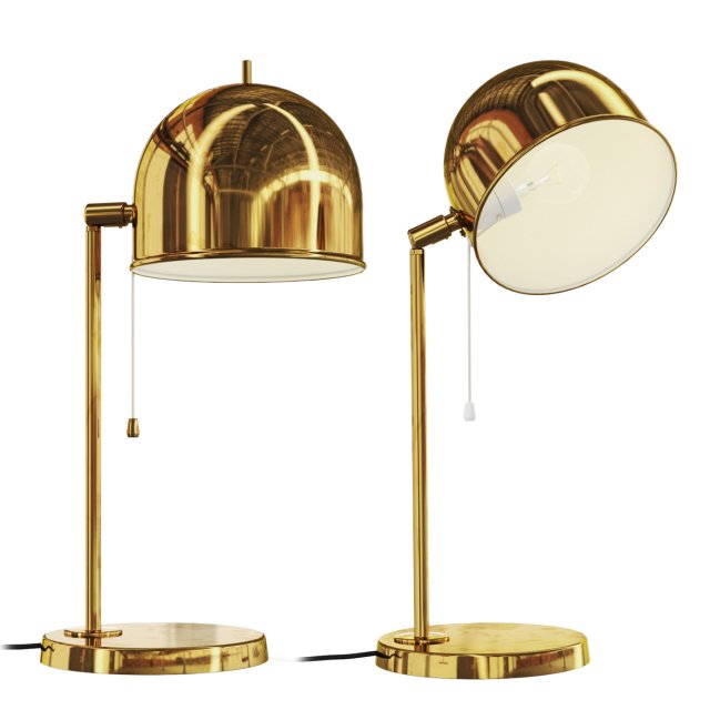 Table lamp Brass B-075 Bergboms 3D मॉडल .c4d .max .obj .3ds .fbx .stl .blend 