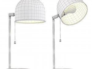 Table lamp Brass B-075 Bergboms 3D Model