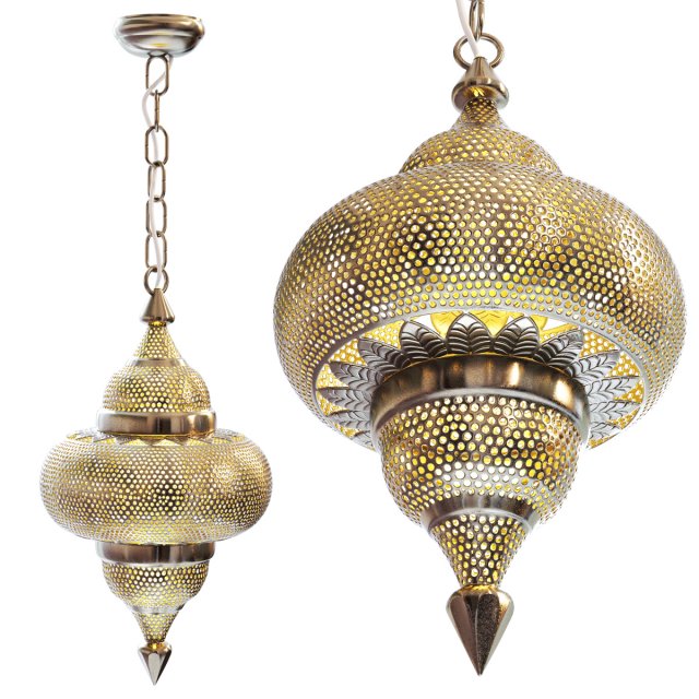 Lamp Tangiers Pendant 3D 模型 .c4d .max .obj .3ds .fbx .stl .blend 