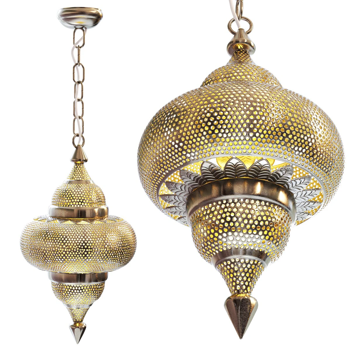 Lamp Tangiers Pendant 3D Model .c4d .max .obj .3ds .fbx .stl .blend