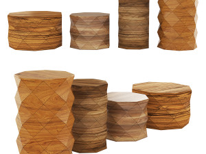 Diamond woods coffee table 3D Model