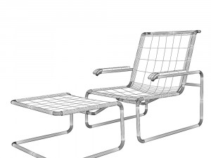 Armchair Thonet S35L Modèle 3D