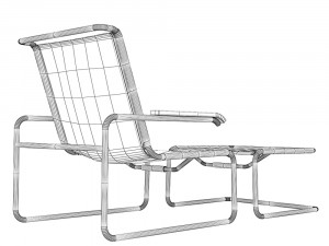 Armchair Thonet S35L Modèle 3D