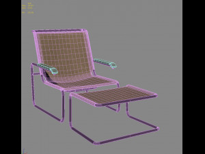 Armchair Thonet S35L Modèle 3D
