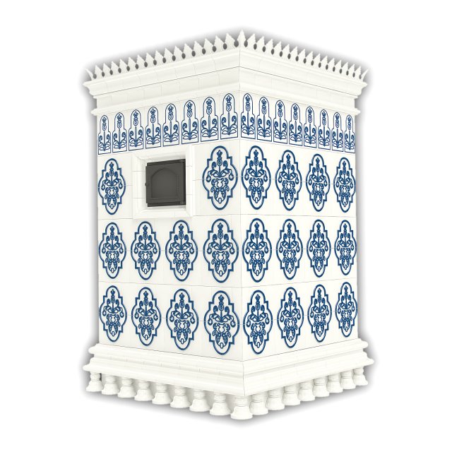Tiled stove Modelo 3D .c4d .max .obj .3ds .fbx .stl .blend 