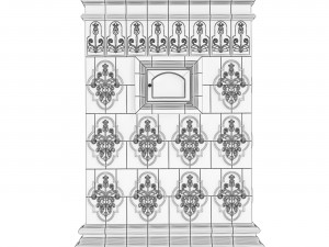 Tiled stove Modelo 3D
