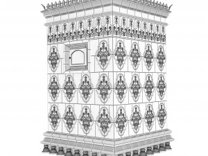 Tiled stove Modelo 3D