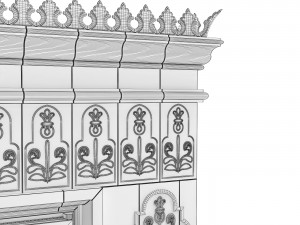 Tiled stove Modelo 3D