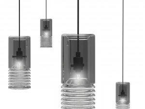 ペンダントライト トム・ディクソン フラスコ ペンダント スモーク 3Dモデル