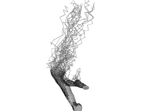 Contemporary sculpture by Tomohiro Inaba 3D Model