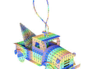Christmas toy Car 3D Model