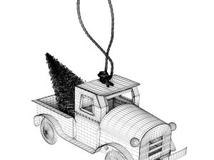 Christmas toy Car 3D Model
