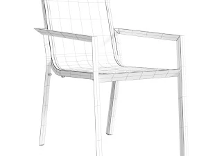Trig Stackable Chair 3D Model