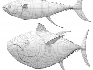Fish Tuna 3D 모델