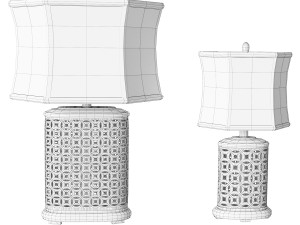 Table lamp Uttermost Rosignano 3D-Modell