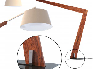 L&aacute;mpara de pie Valeo Modelo 3D