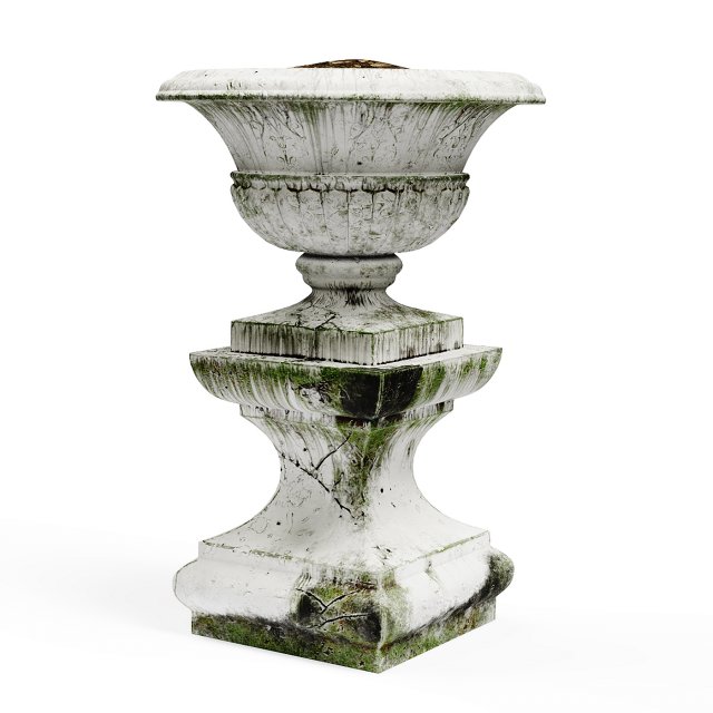 Old street vase Model 3D .c4d .max .obj .3ds .fbx .stl .blend