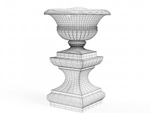 Old street vase Model 3D