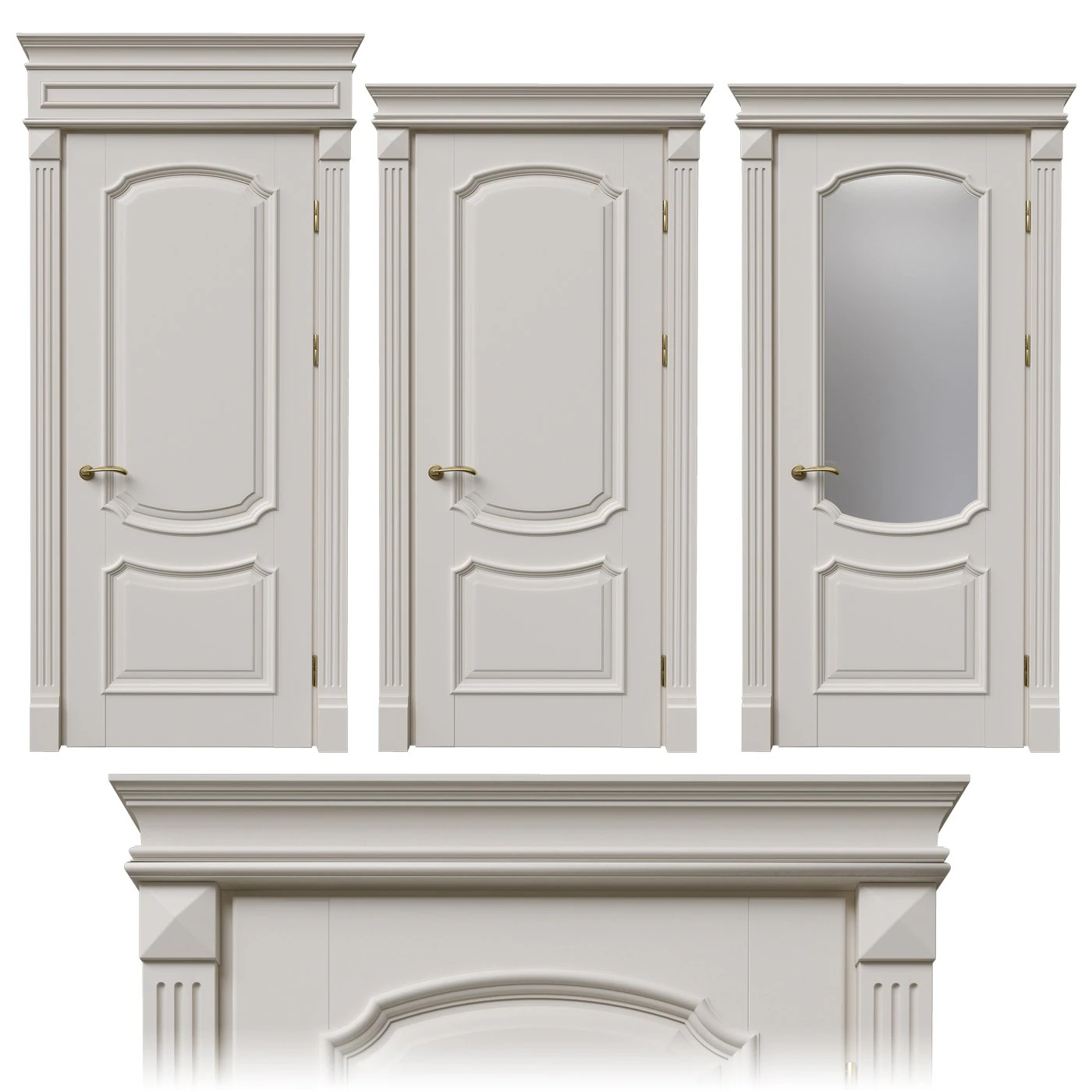 Doors Venice 3D Model .c4d .max .obj .3ds .fbx .stl .blend 