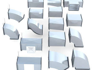 Rectangular ventilation 3D Model