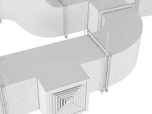 Rectangular ventilation 3D Model