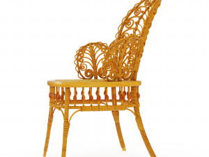 Wicker chair Victorian Wicker Parlor Model 3D