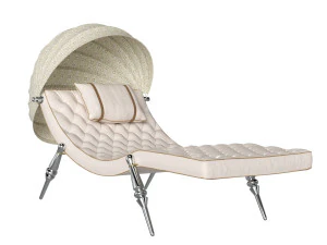 Deckchair Visionnaire Sveva Dehors 3D Model