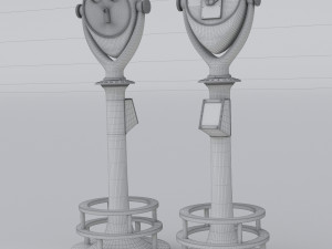 Coin Operated Telescope 3D Model