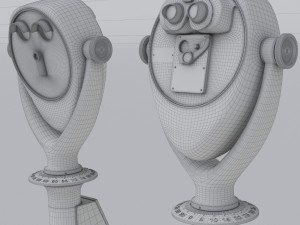 Coin Operated Telescope 3D Model