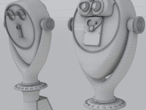 Coin Operated Telescope 3D Model