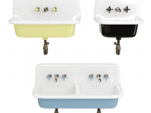 The Water Monopoly Rockwell Washbasins Modèle 3D