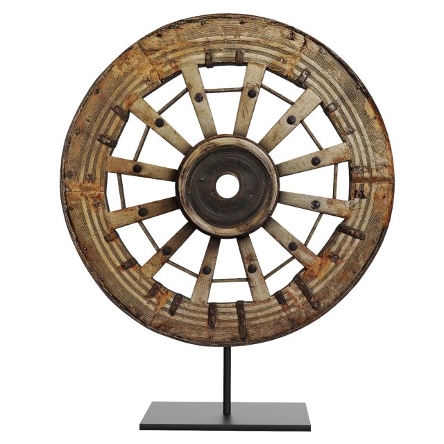 Antique wheel Model 3D .c4d .max .obj .3ds .fbx .stl .blend 