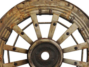 Antique wheel 3D Model