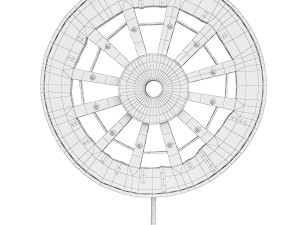 Antique wheel Model 3D