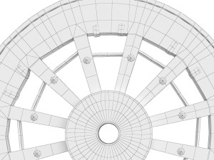 Antique wheel Model 3D