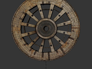 Antique wheel Model 3D